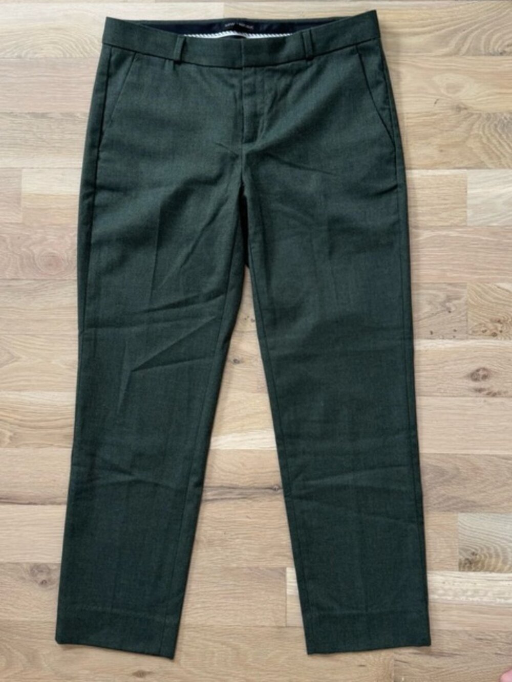 Banana Republic - Avery Slim Ankle Pant - Green - Size 4 - Picture 1 of 7